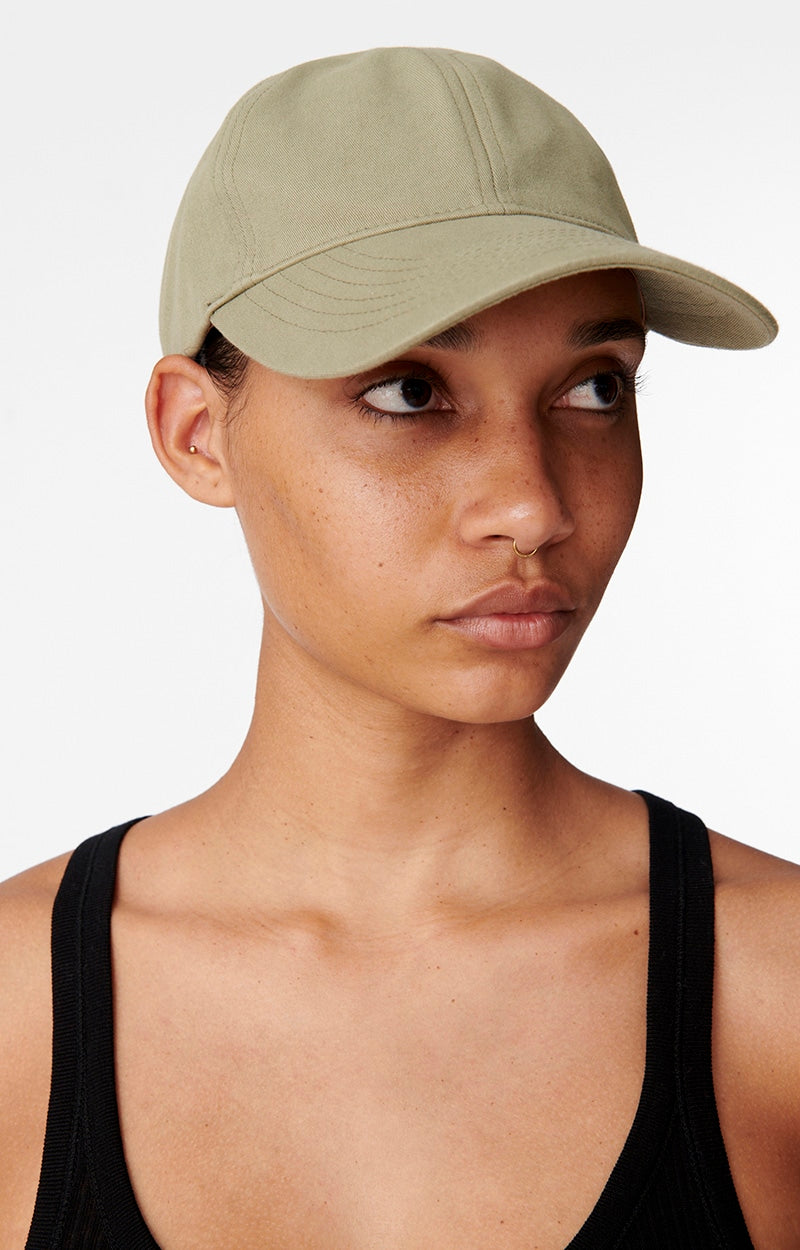 Vanessa Bruno Casquette Ball Cap in Khaki Tan