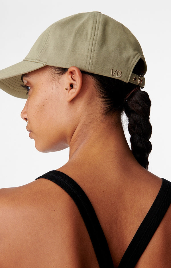 Vanessa Bruno Casquette Ball Cap in Khaki Tan