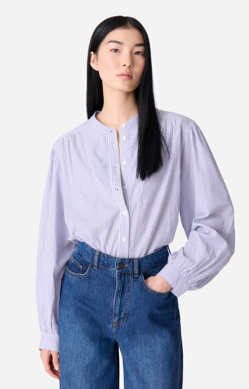 Vanessa Bruno Chouchou Blouse Blue Stripe