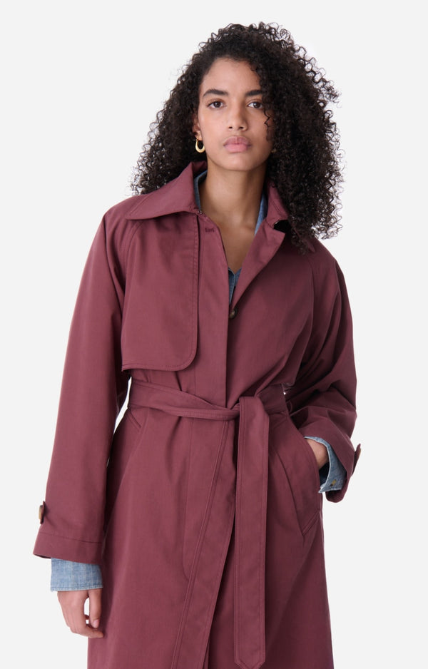 Vanessa Bruno Dexter Trench Coat in Fig