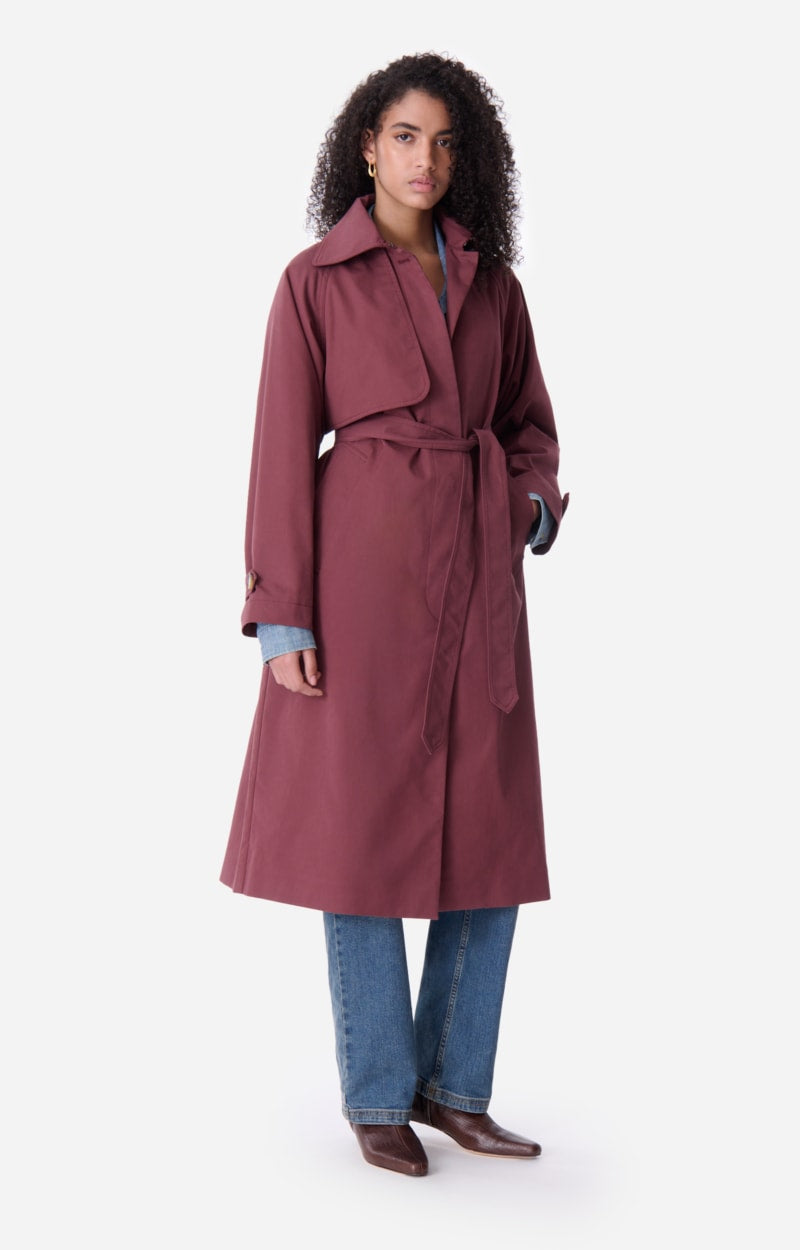 Vanessa Bruno Dexter Trench Coat in Fig