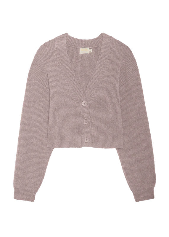 Nation LTD Bo Balloon Sleeve Cardigan in Whisper