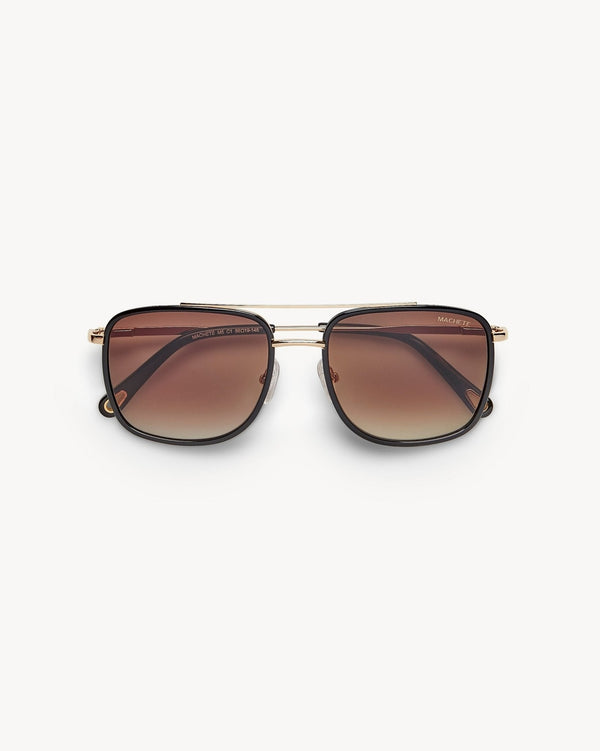 Shop Machete Amelia Sunglasses in Black