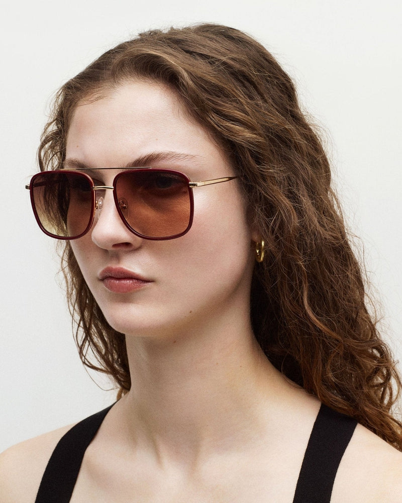 Shop Machete Amelia Sunglasses in Black