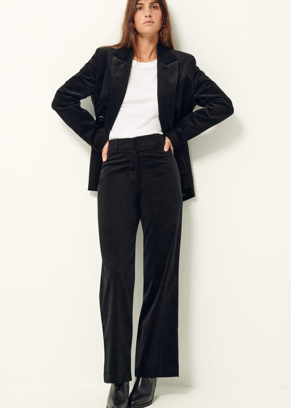 Sessun Charlie Corduroy Pants in Black