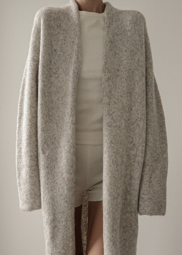 Laude the Label Heirloom Sweater Coat in Cloud