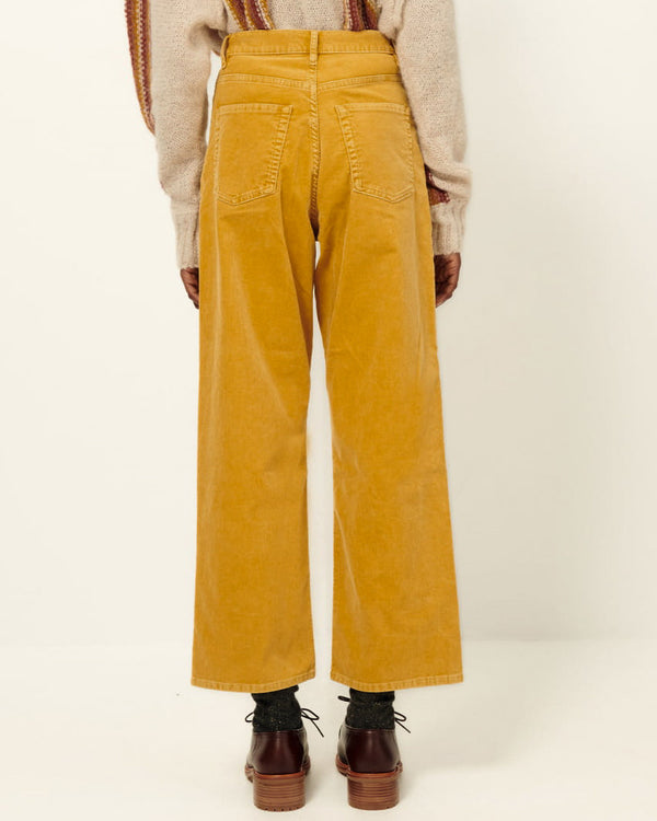 Sessun Velvet Cruise Pants in Solar