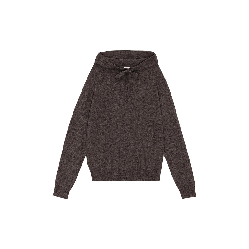 Cashmere Cathy Hoodie in Dark Brown