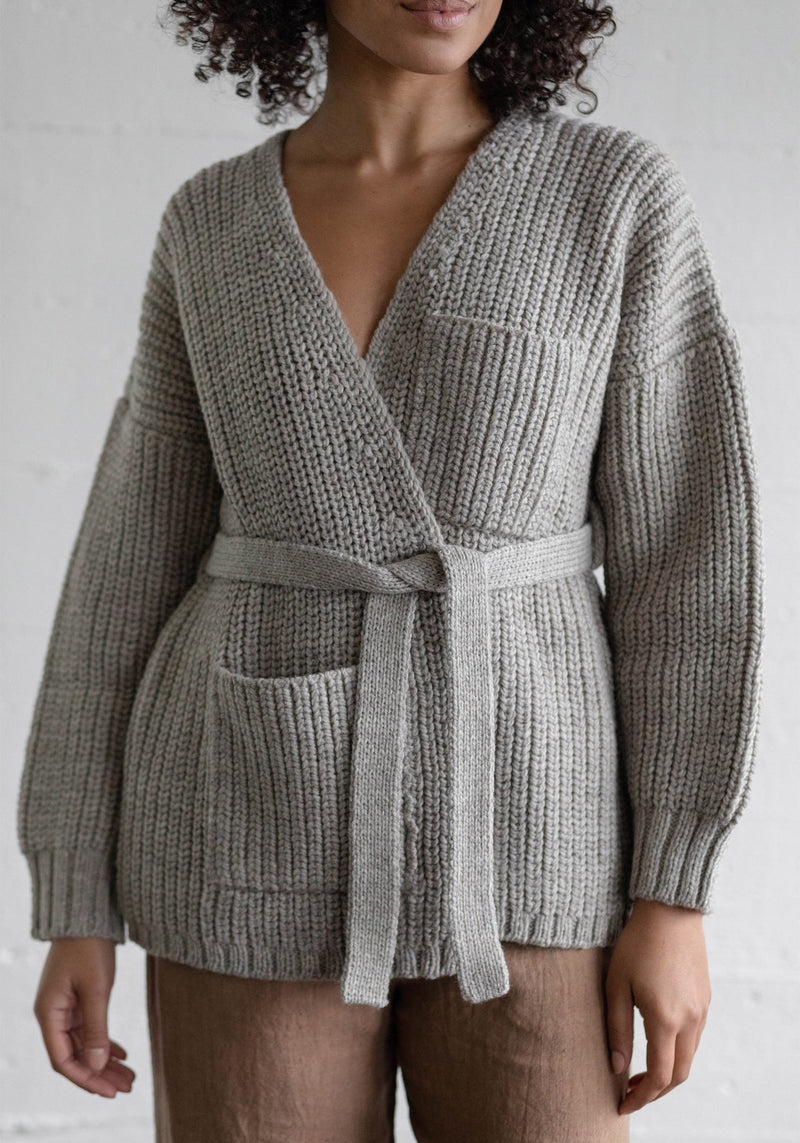 First Rite Sweater Coat Undyed Fog