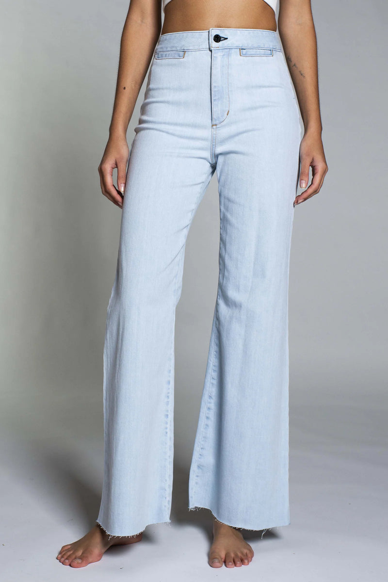 ASKK NY Cropped Brighton Jeans in Bleach