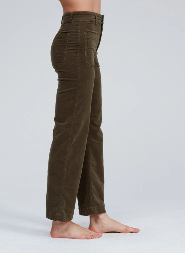 ASKKNY Sailor Corduroy Pants in Safari Green