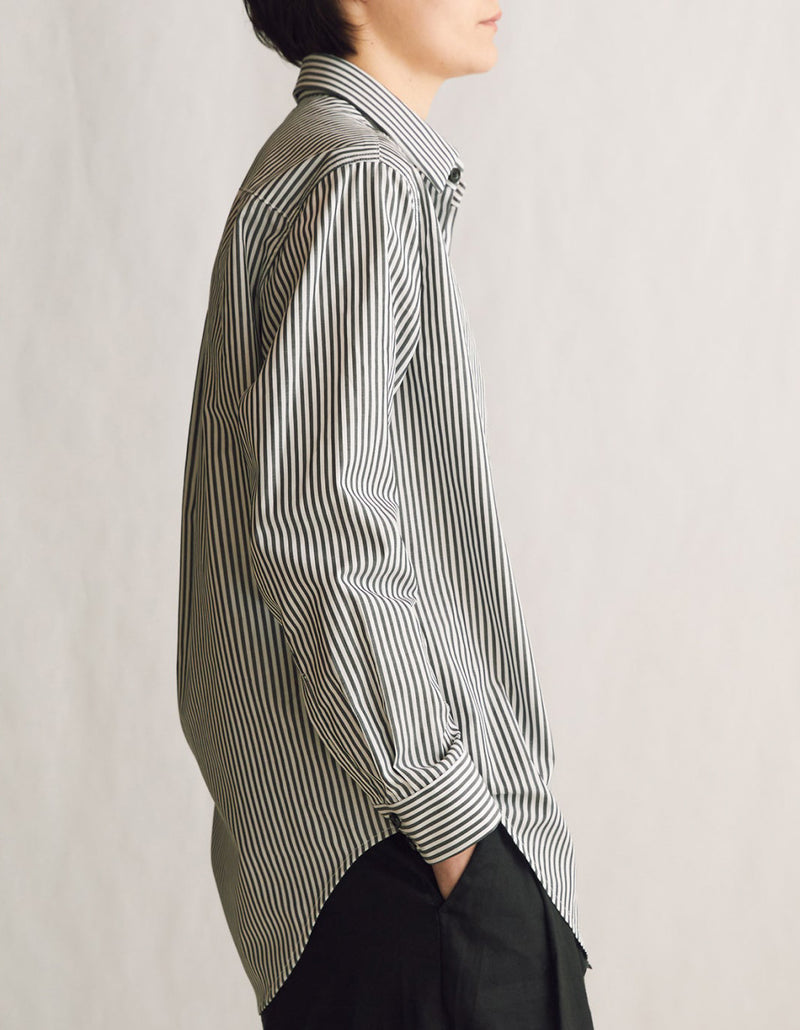 The New Oxford in Black Stripe Cotton