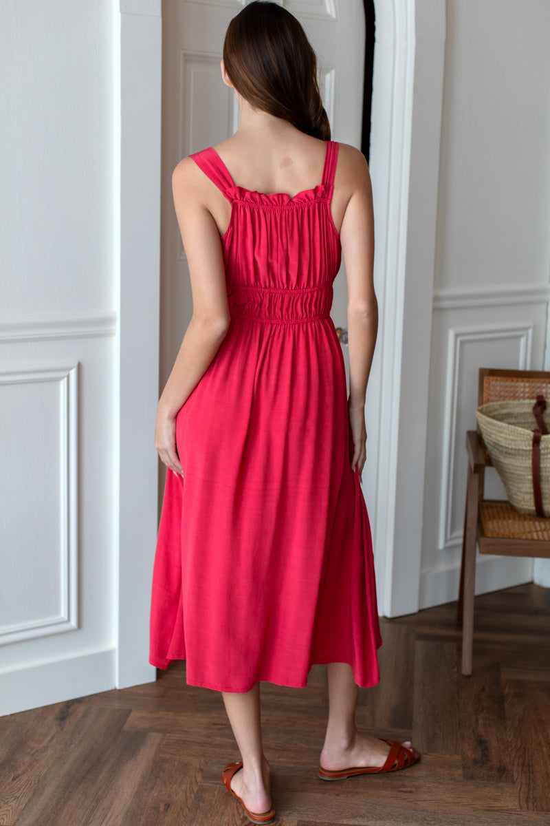 Emerson Fry Pipa Dress in Rococco Red