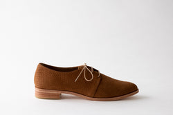 Fortress Emmy Oxford Shoes Braided Whiskey