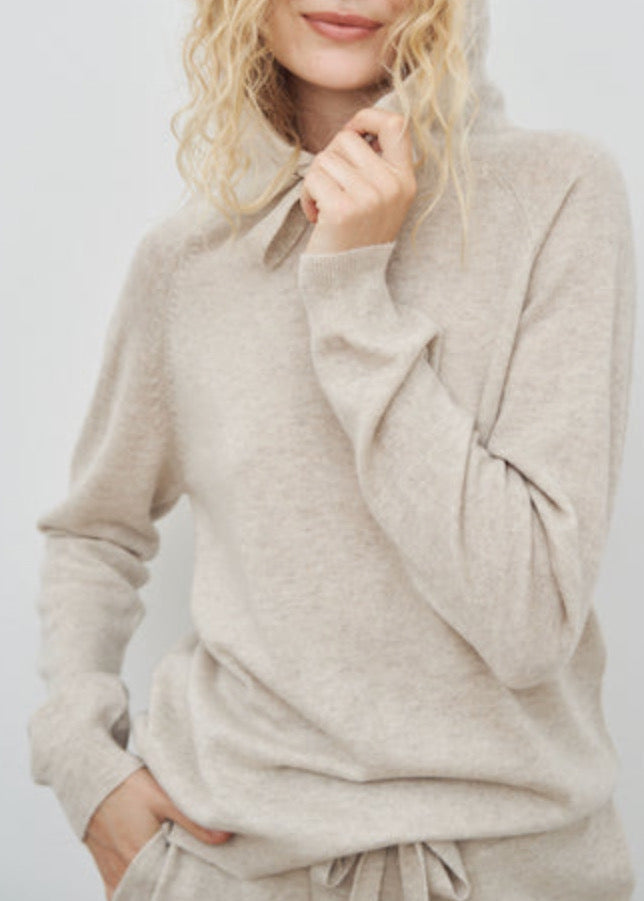 Cashmere Cathy Hoodie in Wheat