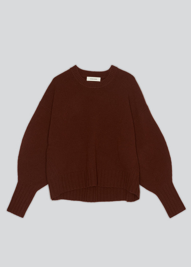 Sayaka Davis Balloon Sleeve Sweater in Cinnamon