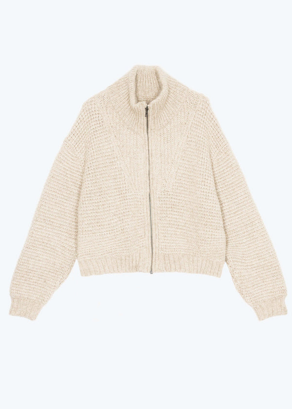 Sayaka Davis Zip Up Blouson in Ivory