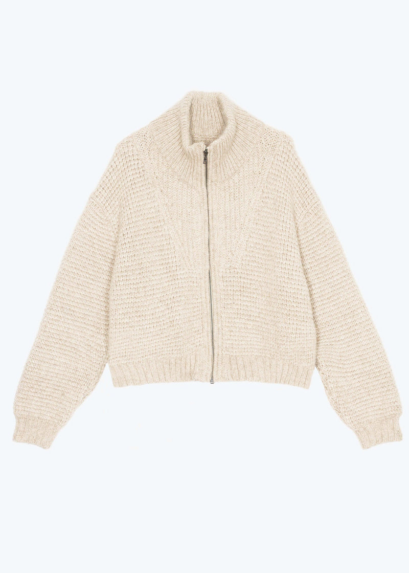 Sayaka Davis Zip Up Blouson in Ivory