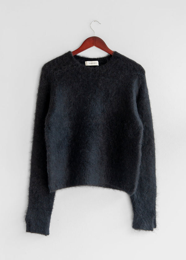 Sayaka Davis Cropped Sweater in Black