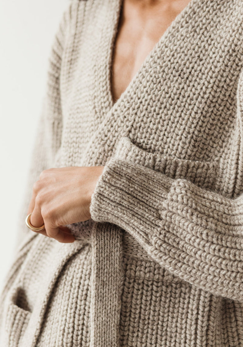 First Rite Sweater Coat Undyed Fog