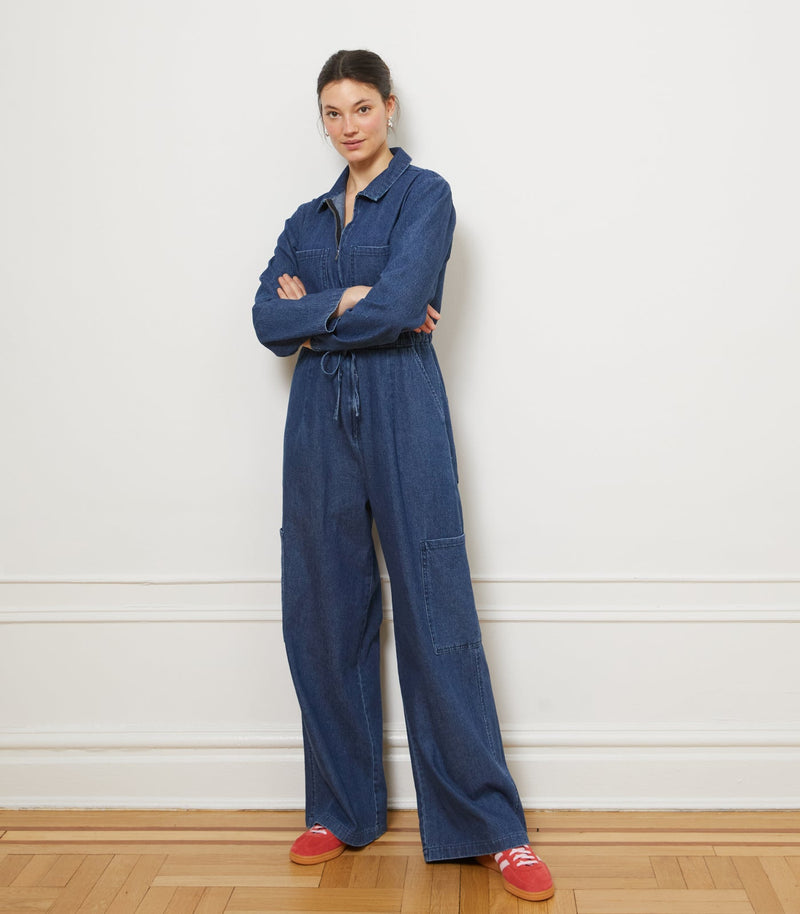 Loup Spencer Jumpsuit Indigo Denim