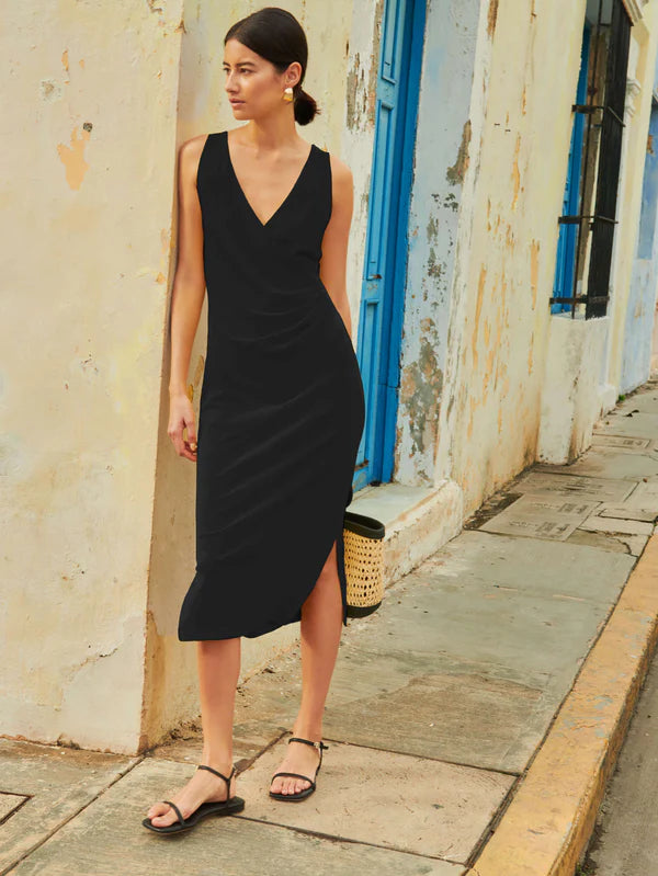 Nation LTD Melrose Column Dress in Black