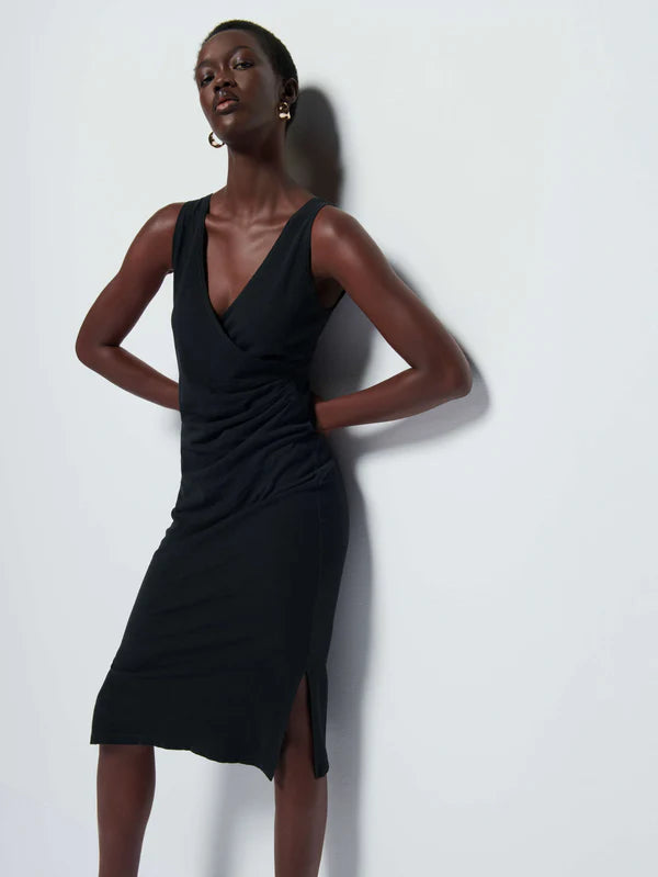 Nation LTD Melrose Column Dress in Black