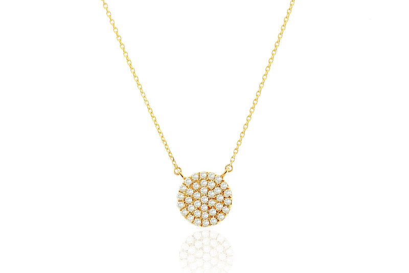 Rachel Reid Mini Diamond Circle Necklace