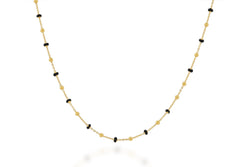 Rachel Reid Black Enamel Chain Necklace