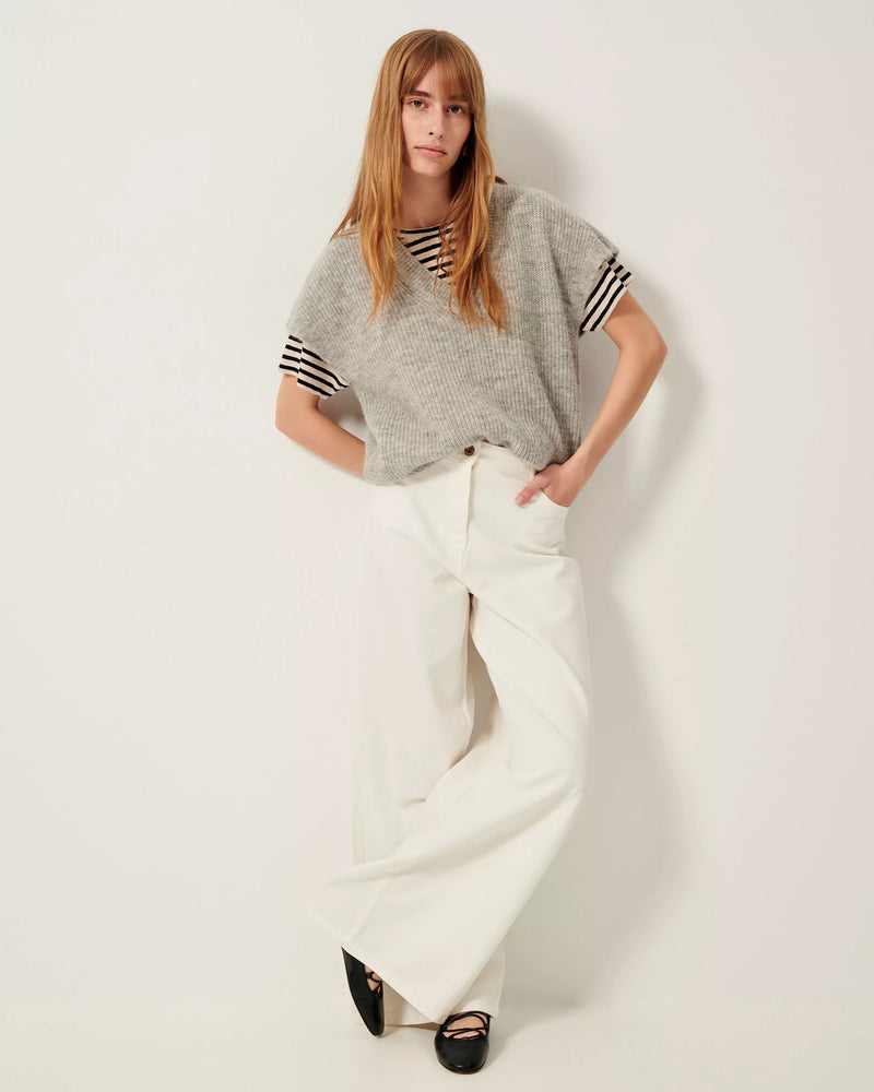 Sessun Matua Mid Grey Vest Sweater