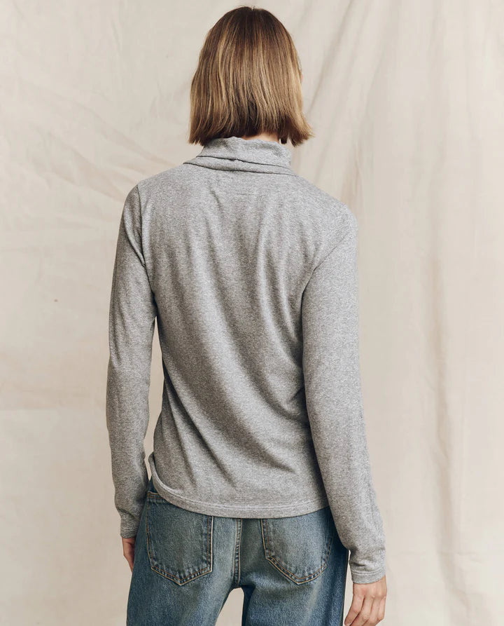 The Great Turtleneck in Heather Grey