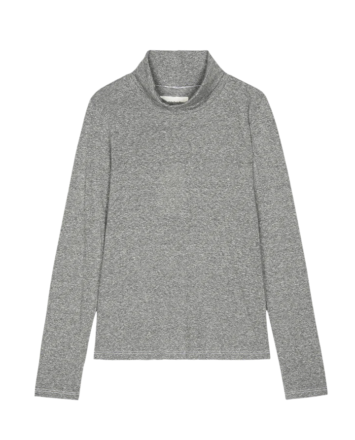 The Great Turtleneck in Heather Grey