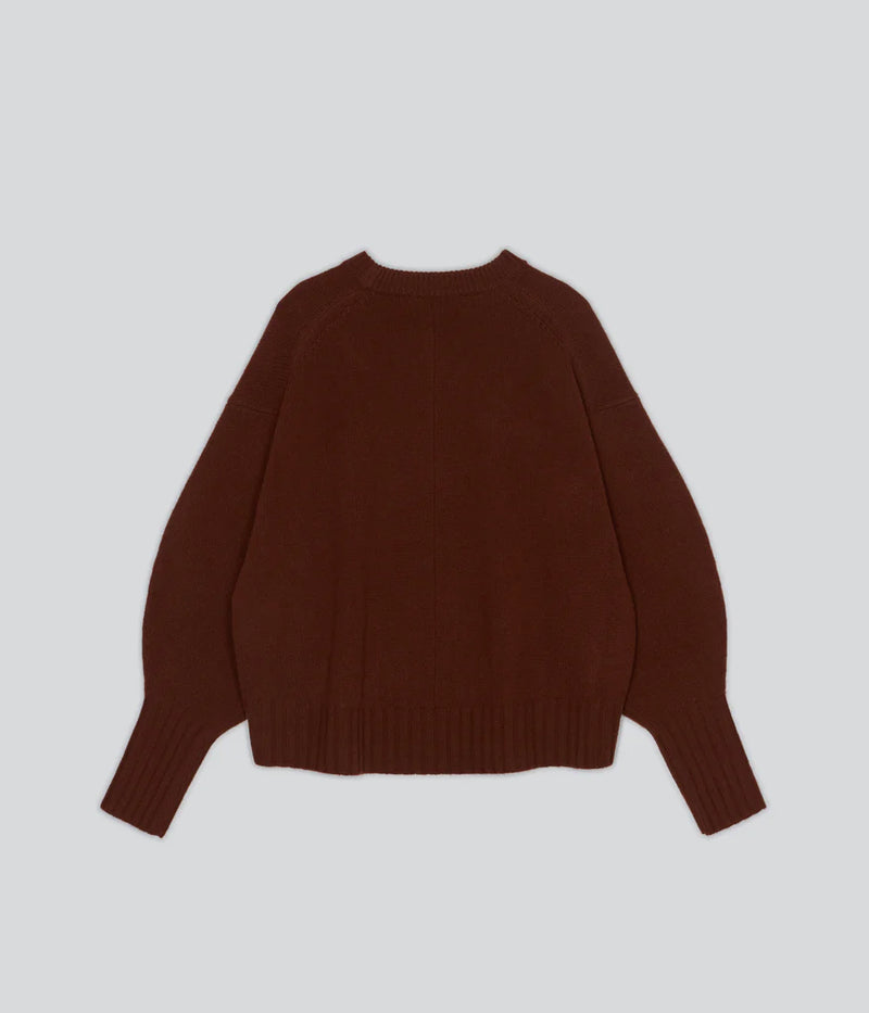 Sayaka Davis Balloon Sleeve Sweater in Cinnamon