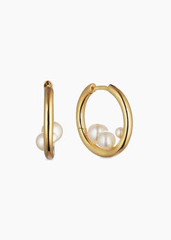 Otiumberg Trio Pearl Hoops