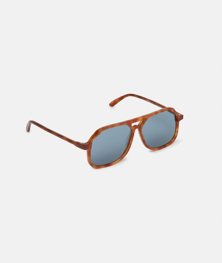 Carla Colour VITO LAPIS OAK / oversized, light tort aviator sunglasses