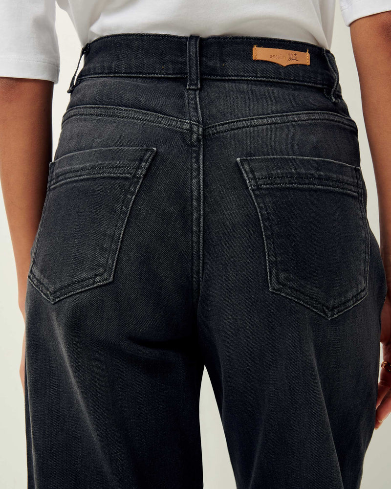 Sessun Bay Cruise Denim Jean in Brocken Black