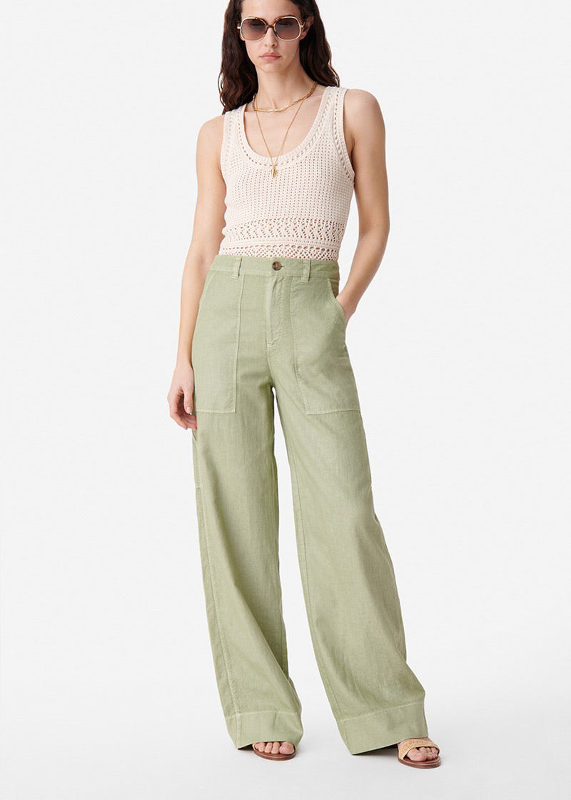 Vanessa Bruno Carlos Linen Cargo Pant Rose