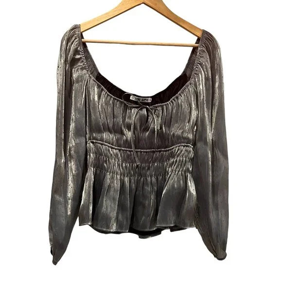 Ciao Lucia Raphaela Top in Metallic