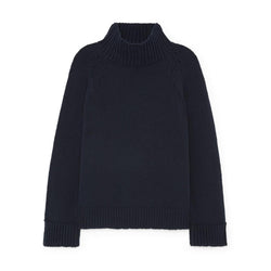 Ciao Lucia Benedita Sweater - Navy + Currant Red