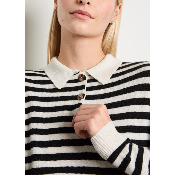 Ciao Lucia Gilma Cashmere Stripe Pullover Knit Sweater