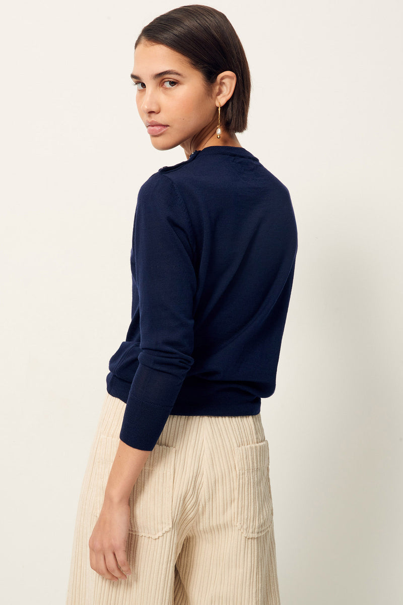 Sessun Amor Pullover in Navy