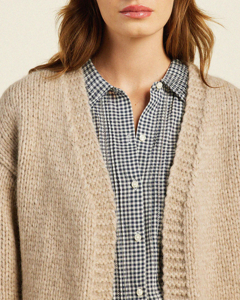 Trovata Arlowe Cardigan in Beige